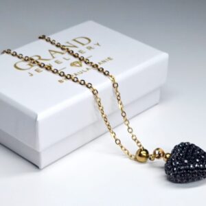 black heart goud ketting2