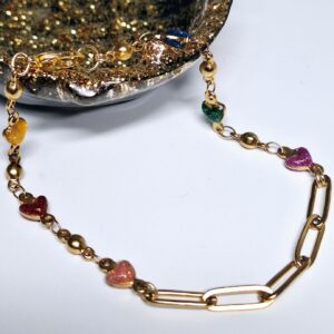 gekleurde hartjes armband grand jewellery pm