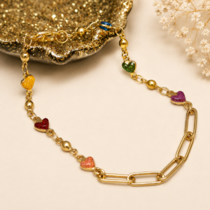 Home gekleurde hartjes armband grand jewellery pm.1
