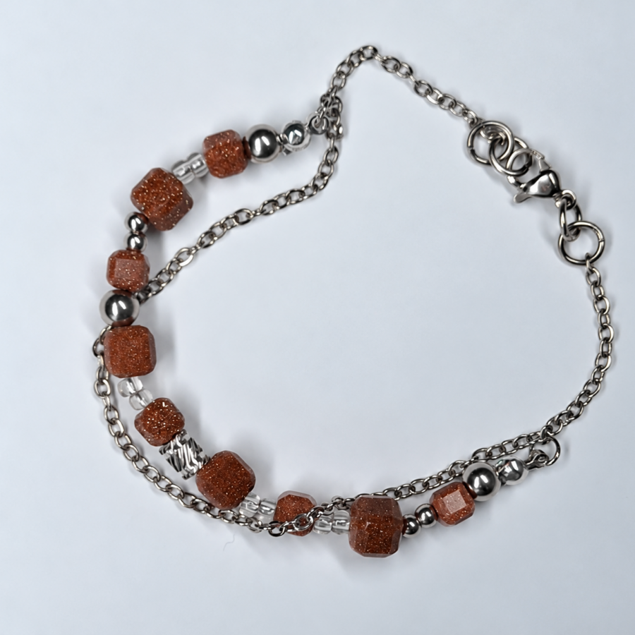 woestijnzand armband zilver