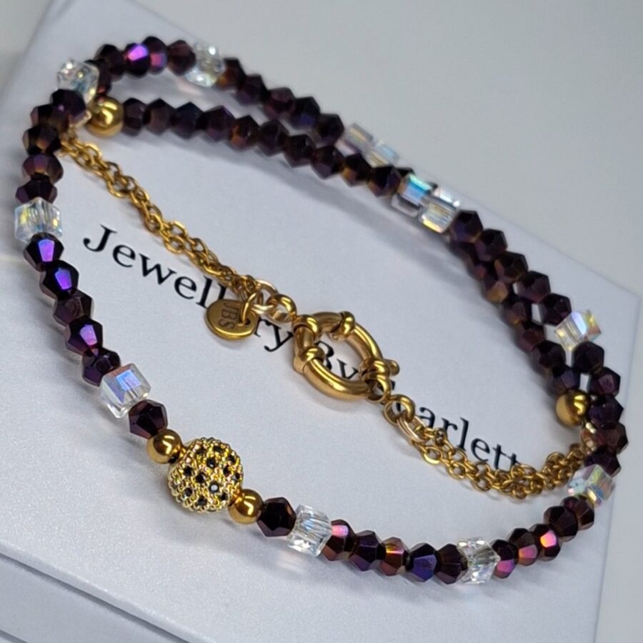 de crystal purple choker  