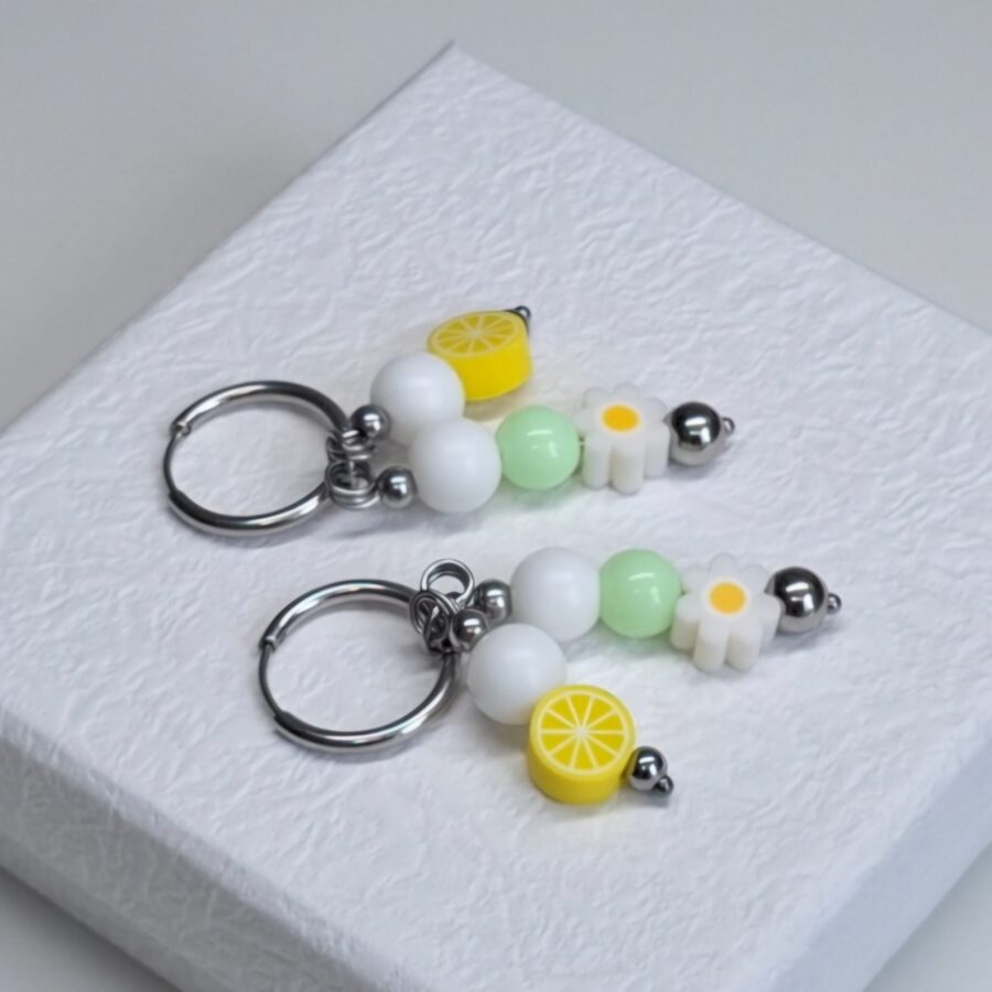 lemon & daisy 2 in 1 oorbellen 