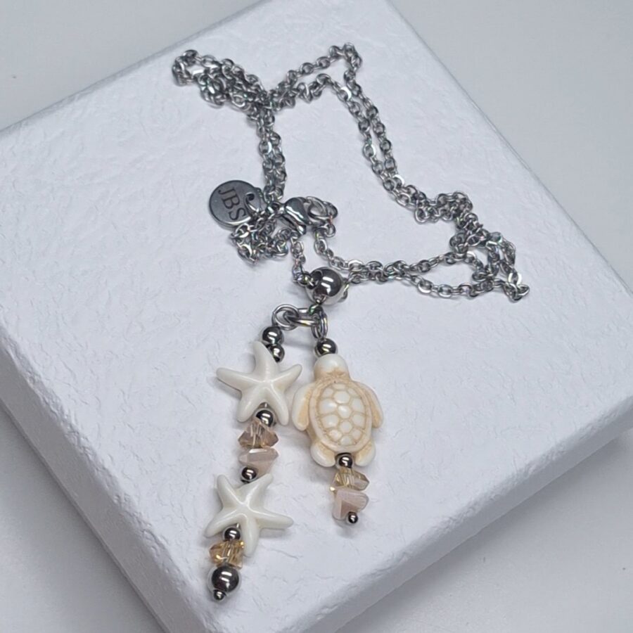 seashell beige ketting