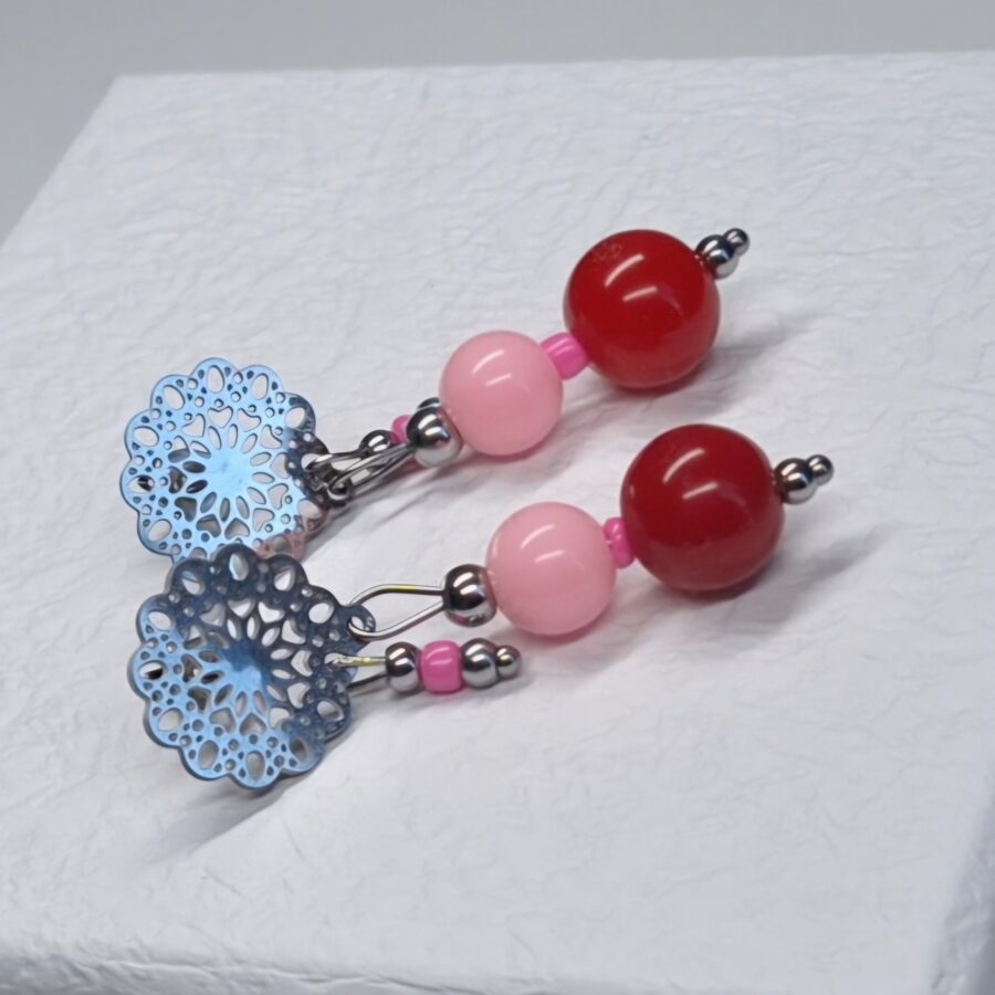 strawberry & turtle oorknopjes