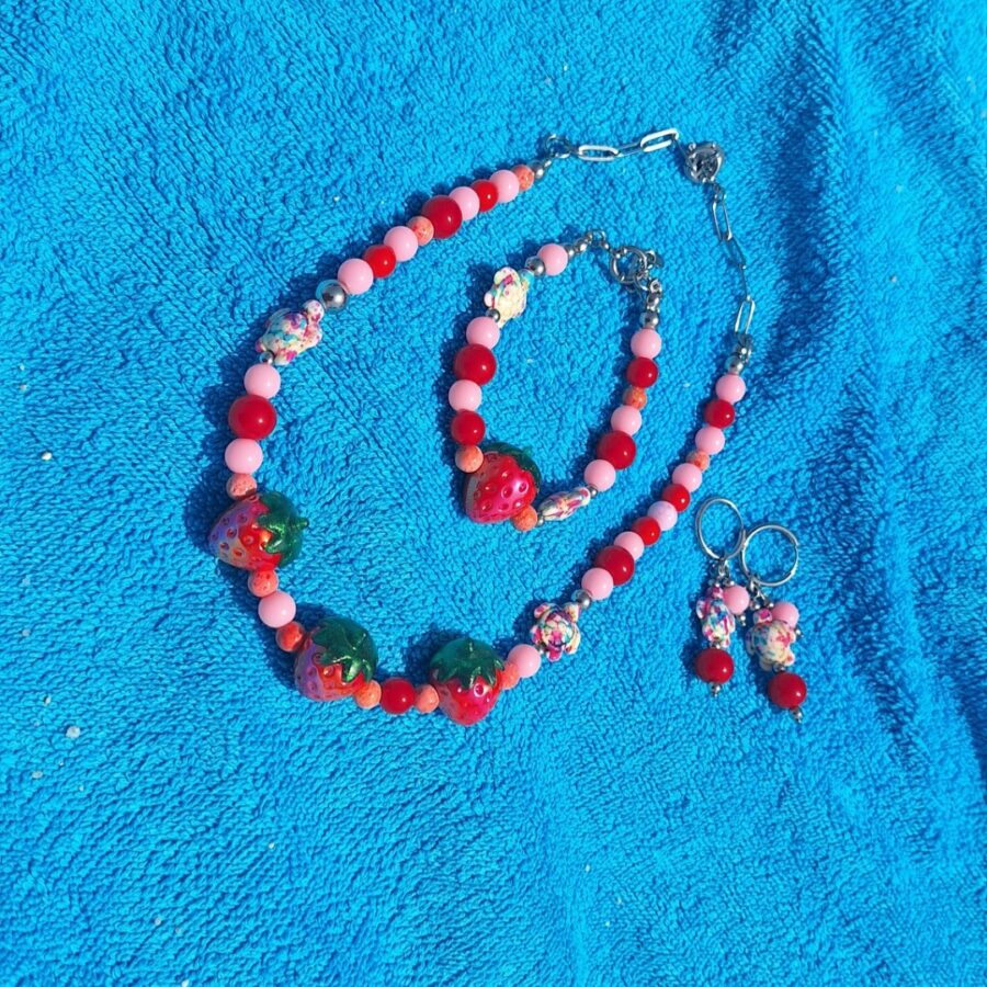 strawberry & turtle – set (3 delig